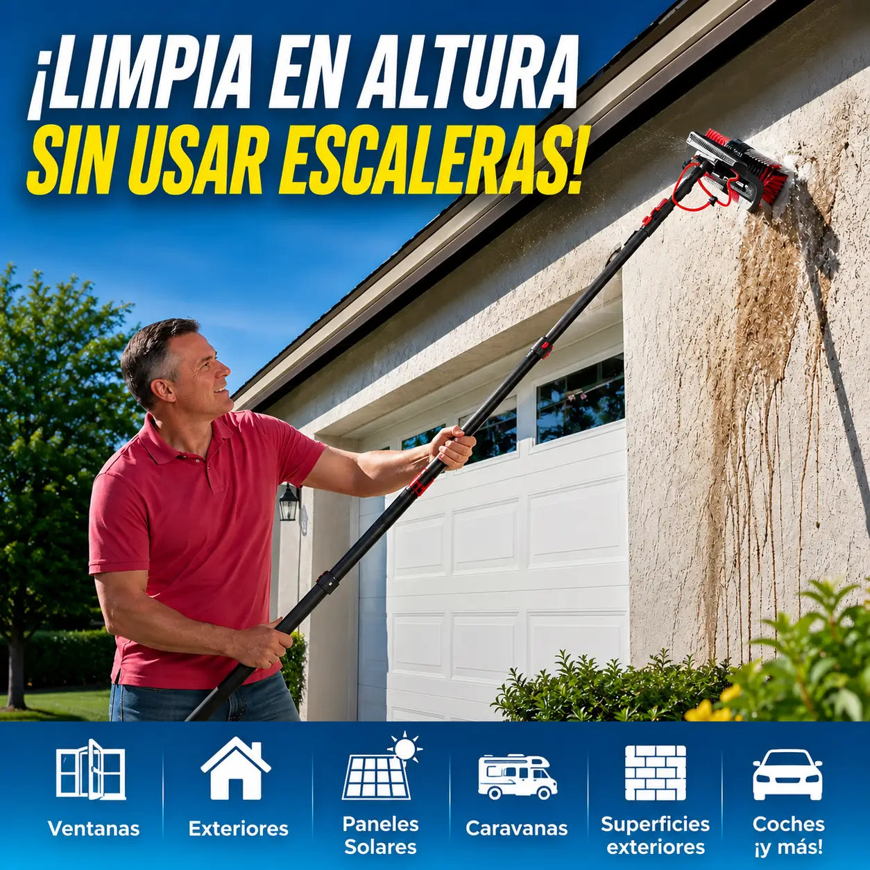 "¡Limpia todo tu hogar y tu coche en minutos, sin riesgos y sin esfuerzo!"